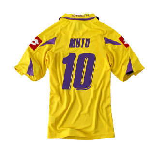 Fiorentina Lotto 2010-11 Fiorentina Lotto 3rd Shirt (Mutu 10)