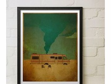 Firebox Cooking Bad (Framed in a Black Frame)