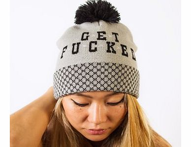Firebox Get F*cked Beanie (Grey and Black)