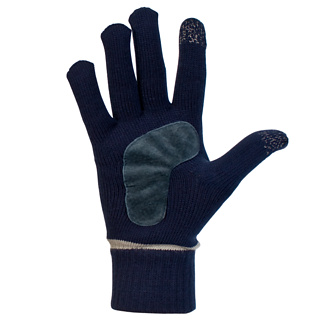 Isotoner SmarTouch Gloves (Mens Navy Blue M/L)
