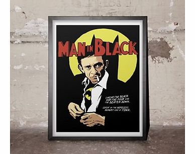 Man in Black (Large in a Black Frame)