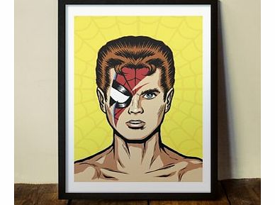 Firebox Spidey From Mars (Large in a Black Frame)