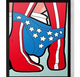 Firebox Toilet Break (Large in a Black Frame)
