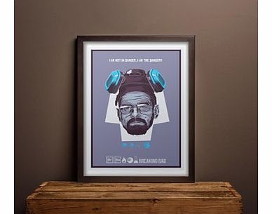 Firebox Walter White (Medium in a Black Frame)