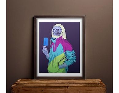 Firebox White Walker (Medium in a Black Frame)