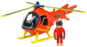 Fireman Sam Friction Helicopter with Tom Figure