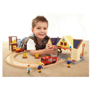 Snap Trax Fire Station Playset