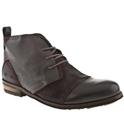 Male Vara Leather Upper Casual Boots in Brown