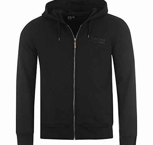 Mens Brunel Hoody Zip Up Adjustable Hood Casual Sweatshirt New Black M