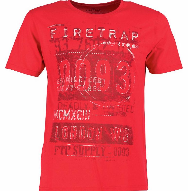 Mens Milly T-Shirt Lipstick Red