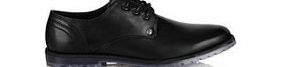 Tyson black laced derby shoes