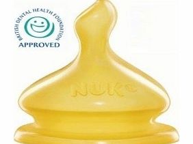 NUK First Choice Latex Teat Size 1 Medium Hole