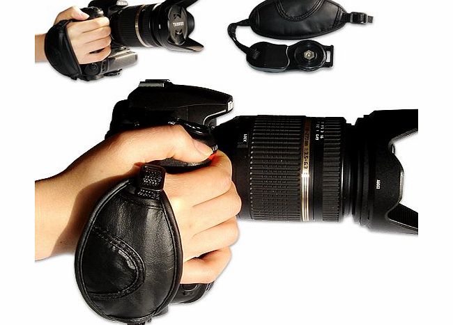 first2savvv new leather digital camera SLR hand strap grip for Canon EOS 700D