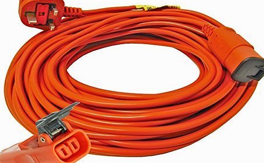 First4spares  25 Metre Extra Long Mains Power Lead Cable For Flymo Lawnmowers Hedge amp; Grass Trimmers