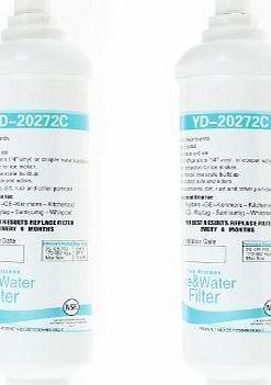 First4spares  BL9808 Water Filter Cartridge For LG American Style Fridges amp; Freezers Pack of 2