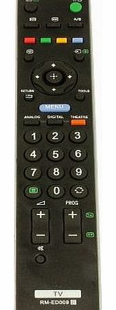 RM-ED009 Remote Control for Sony Bravia LCD TVs