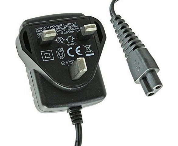 First4spares Universal 15V UK Charger Lead / Power Cable for Philips Norelco Electric Shavers
