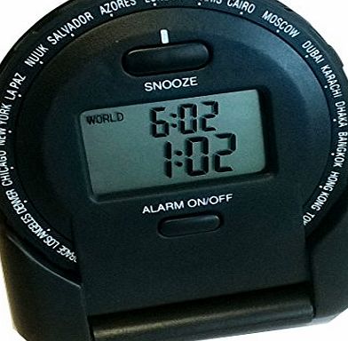 Fisher amp; Company Folding World Time Travel Alarm Clock