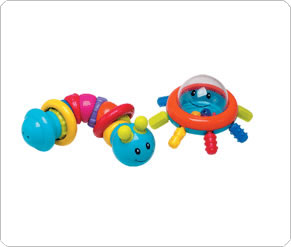 Bug and Octopus Rattle Set