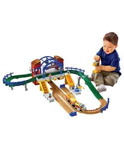 fisher-price GeoTrax Grand Central Station Train Set