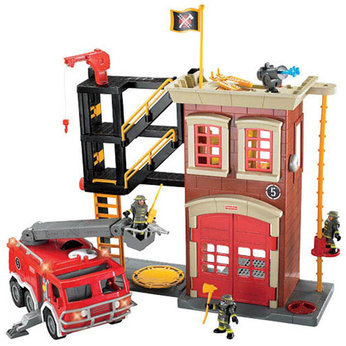 Imaginext Fire Station and Fire Engine