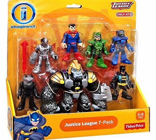 Fisher-Price Imaginext Justice League 7 Pack Action Figure Set With Batman, Superman, Green Arrow and Others