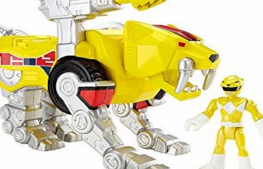 Fisher-Price Imaginext Mighty Morphin Power Rangers Yellow Ranger and Sabertooth Zord Toy Figure