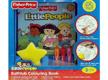 Fisher-Price Little People Bath Time Colouring Book And Crayons Toy Gift Set - Fisher Price