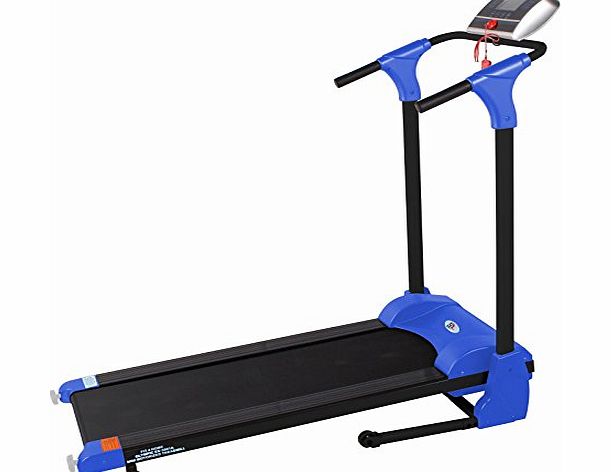 F4H Motorised Folding Treadmill ES3001A Olympic Cardio Electric Running Machine (BLUE)