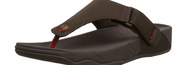 Fitflop Trakk II Textile, Men Open Toe Sandals, Brown (Chocolate), 9 UK (43 EU)