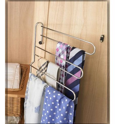 3-tier swing out tie and belt rack