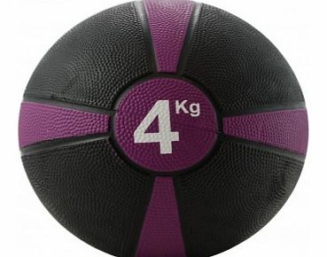 Fitness-Mad 4kg Med Ball - Purple Stripe