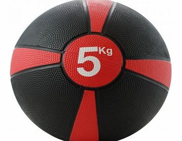 Fitness-Mad 5kg Med Ball - Red Stripe