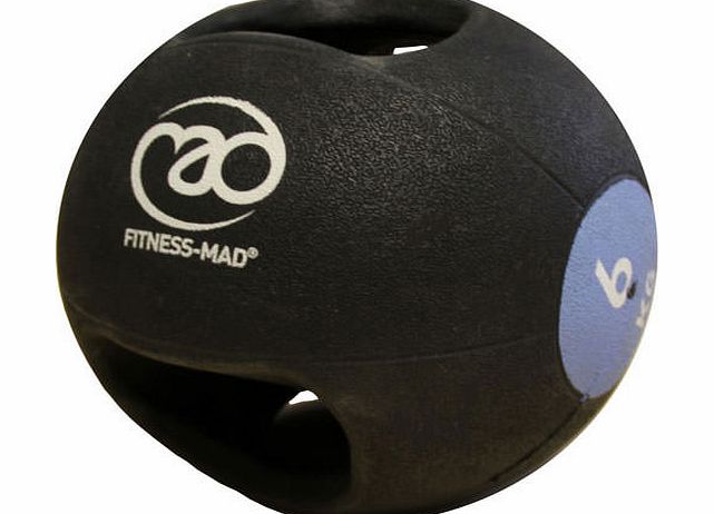 Fitness-Mad 6kg Double Grip Medicine Ball