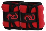 Fitness Mad Fitness-Mad Wrist and Ankle Weights 2 x 0.5kg Red / Black