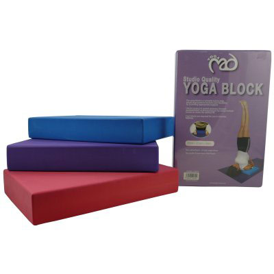 Full Yoga Blocks - Blue (Pair) (YBLEVAB - Blue Quantity of 2)