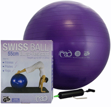 Fitness Mad Pro Swiss Ball and Pump 55cm