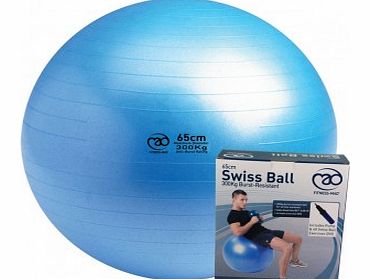 Fitness-Mad Swiss Ball, Pump and DVD - 55cm