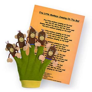 five Little Monkeys - Favourite Song Mitt
