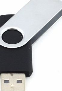 Fives 8GB USB 2.0 Flash Drive Memory Stick Fold Storage Thumb Stick Pen Swivel Design (Blue)