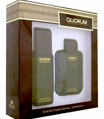 Puig Quorum EDT 100ml Spray with Aftershave Gift Set