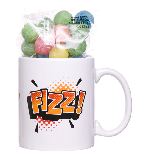 Fizz Mug And Retro Sweets Gift Set