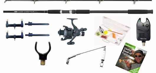 FLADEN  Two Rod Carp Fishing Set Up Gift Selection - Multicoloured