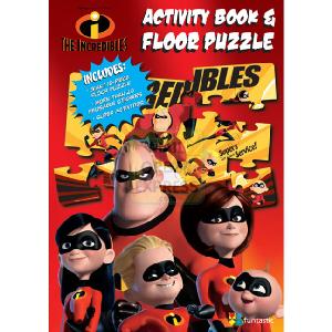 Funtastic Incredibles Activity Book and Floor Puzzle
