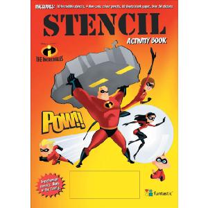 Funtastic Incredibles Stencil Book