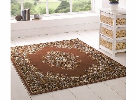 Flair Rugs Element Lancaster Traditional Rug, Brown, 180 x 250 Cm