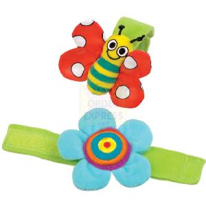 Sassy Wrist Rattle Flower and Butterfly