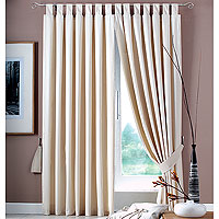 Flair Tab Top Curtains Natural 229x183cm