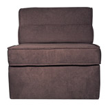 Diana Single Chair Bed In Mink Microfibre