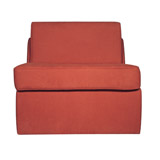 Flame John Single Chair Bed In Mink Microfibre